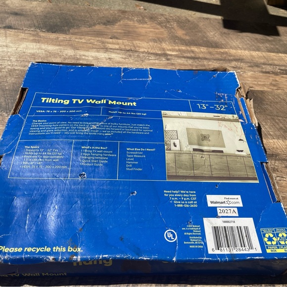 Hang Onn Black TV Wall Mount - Picture 3 of 3